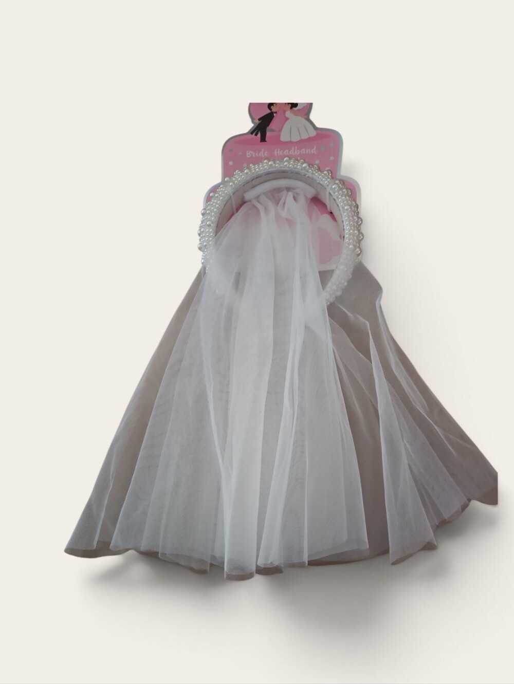 Bride Headband Veil for - White